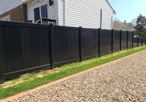 Fairfax VA Black Vinyl Fence